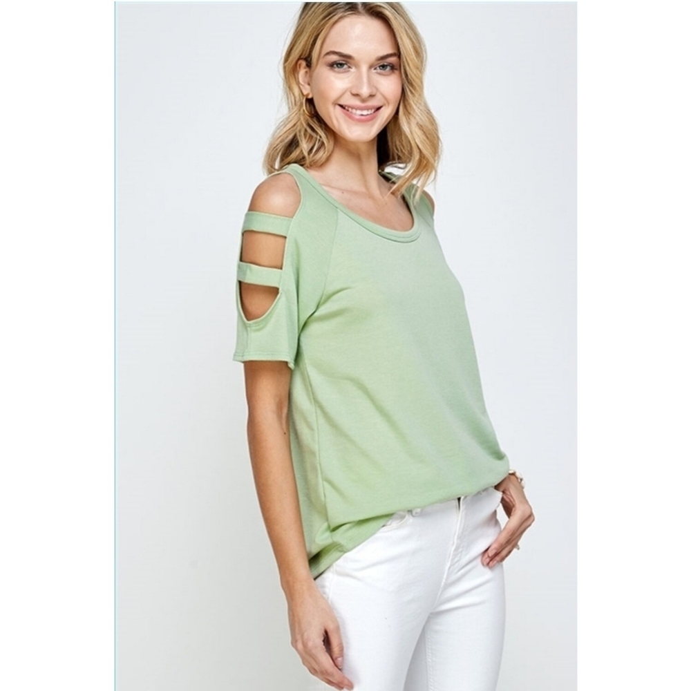 Cold Shoulder Top - Picture 5 of 7